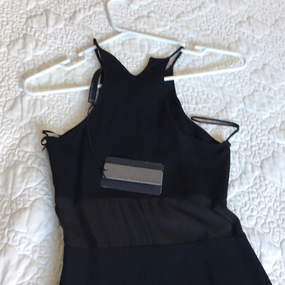 Zara black dress with sheer cutout NWT - Picture 4 of 4